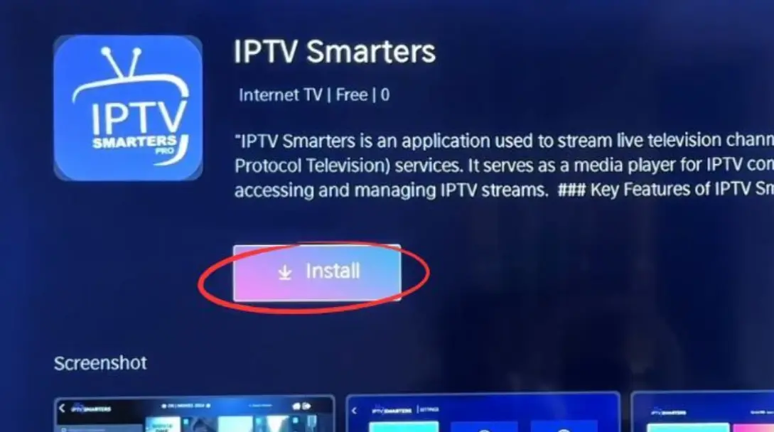 Download IPTV Smarters Pro app