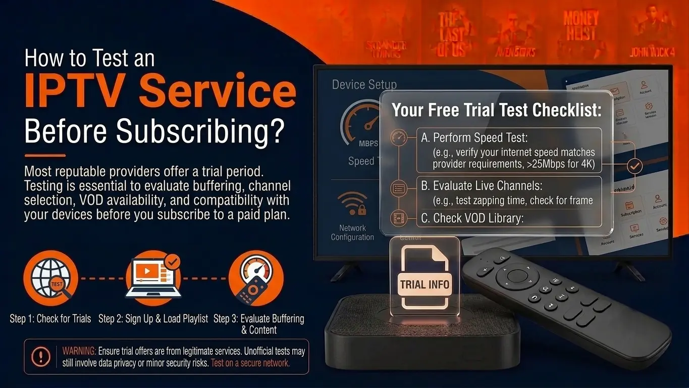How to Test an IPTV Service Before Subscribing