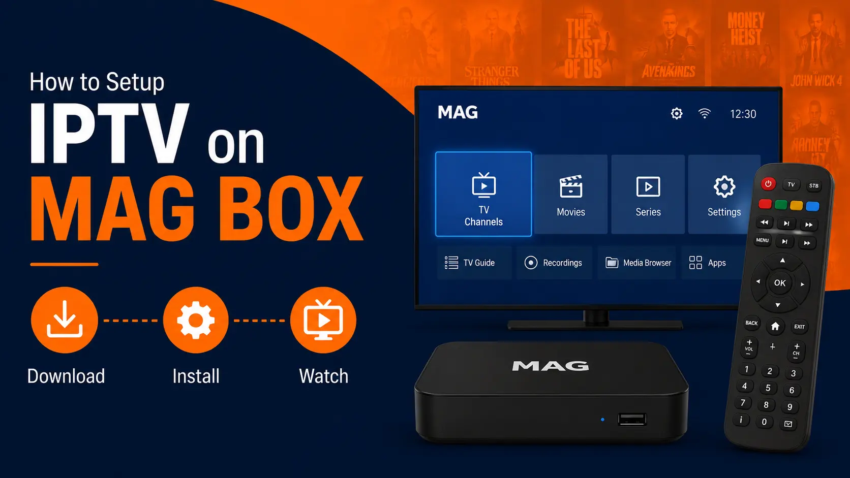 How to Setup IPTV on MAG Box