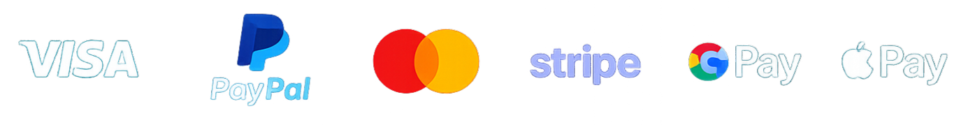 Visa Mastercard PayPal Stripe Payment Methods