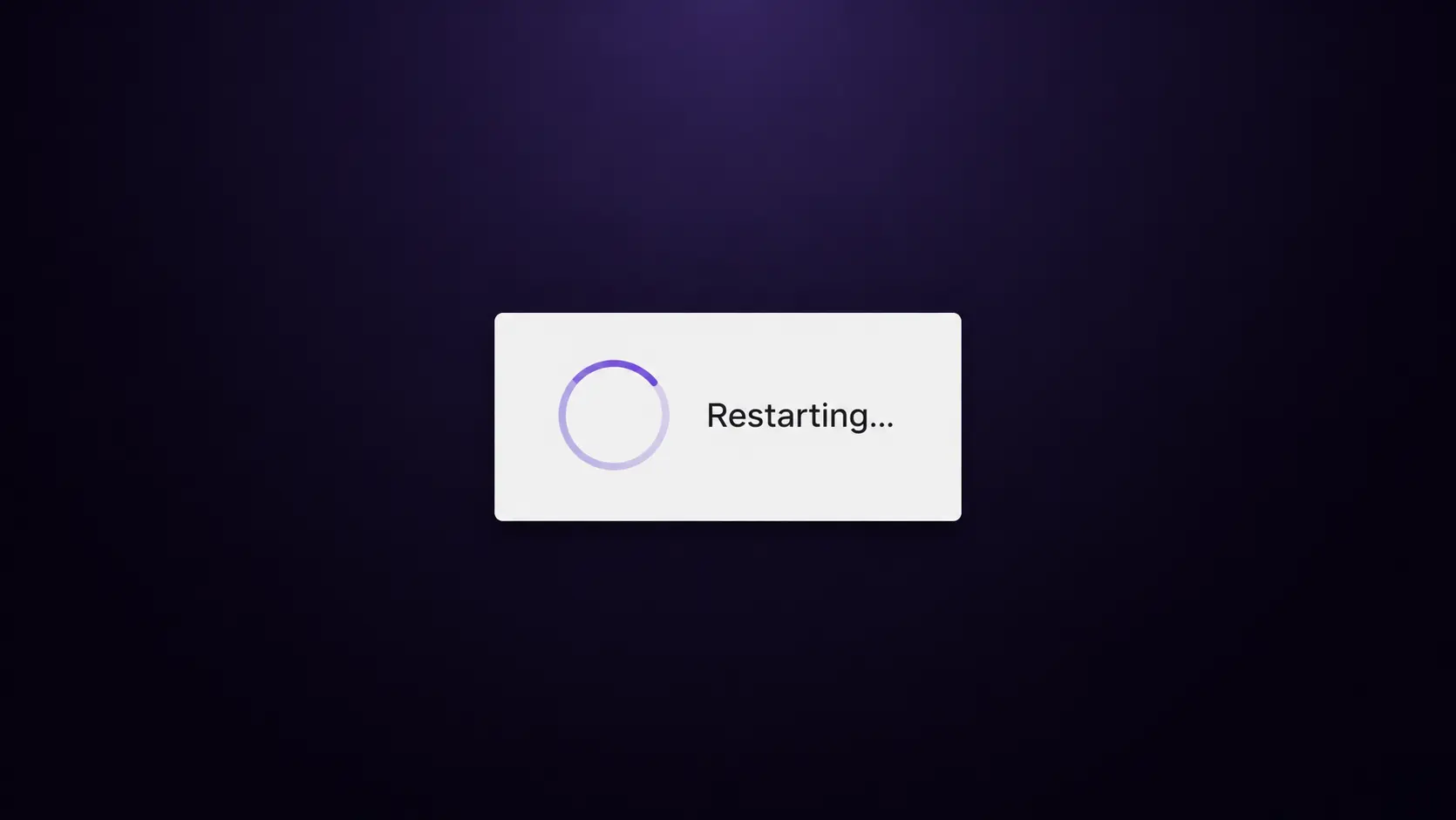 Roku device restarting screen